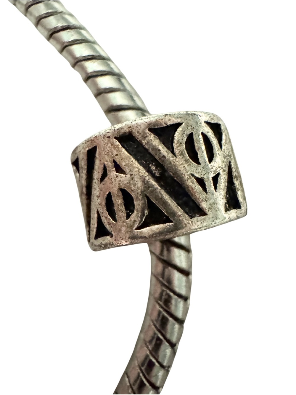 Harry Potter Deathly Hallows Charm Bracelet Silver Collectible Wizarding World - Picture 4 of 7
